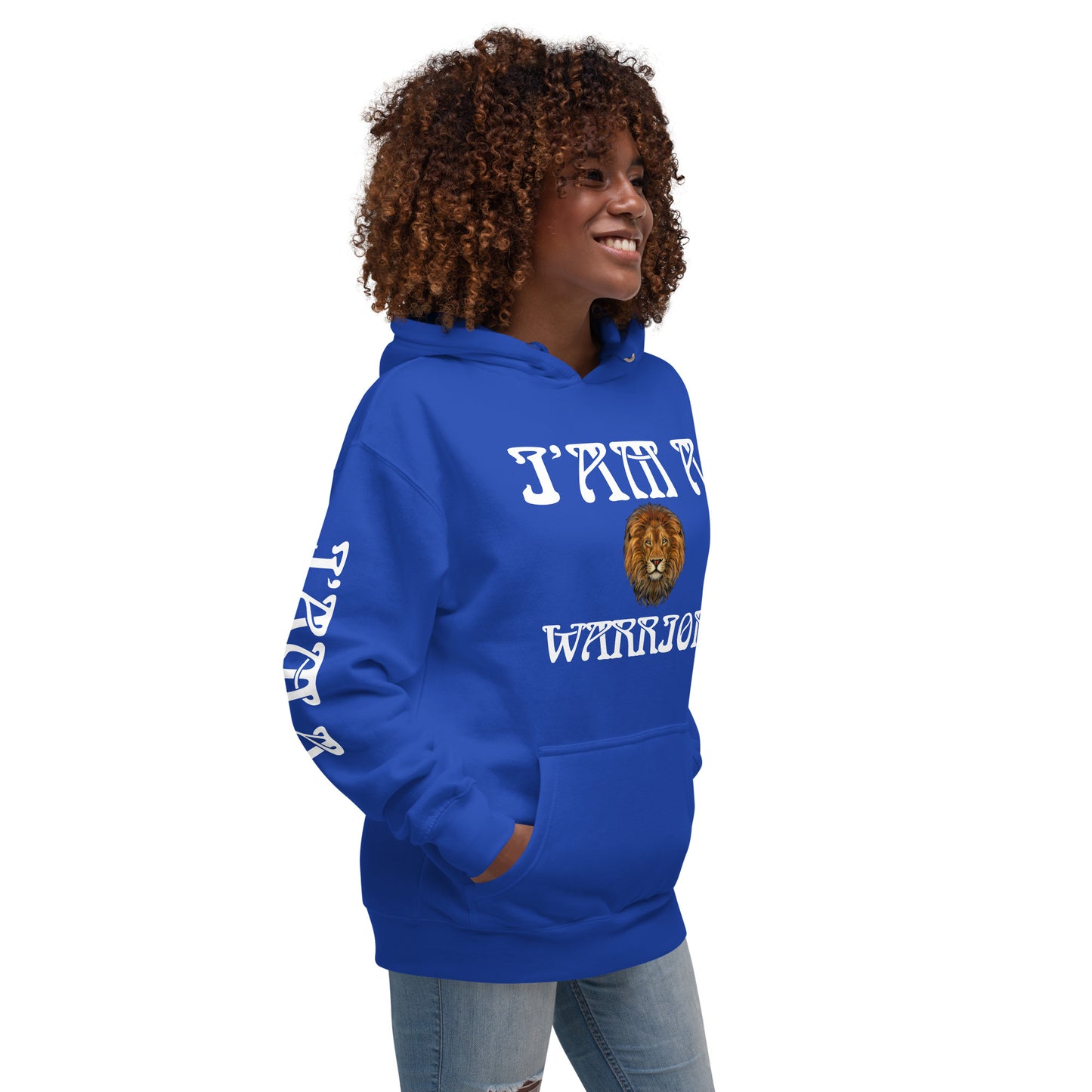 “I’AM A WARRIOR!”Unisex Hoodie W/White Font