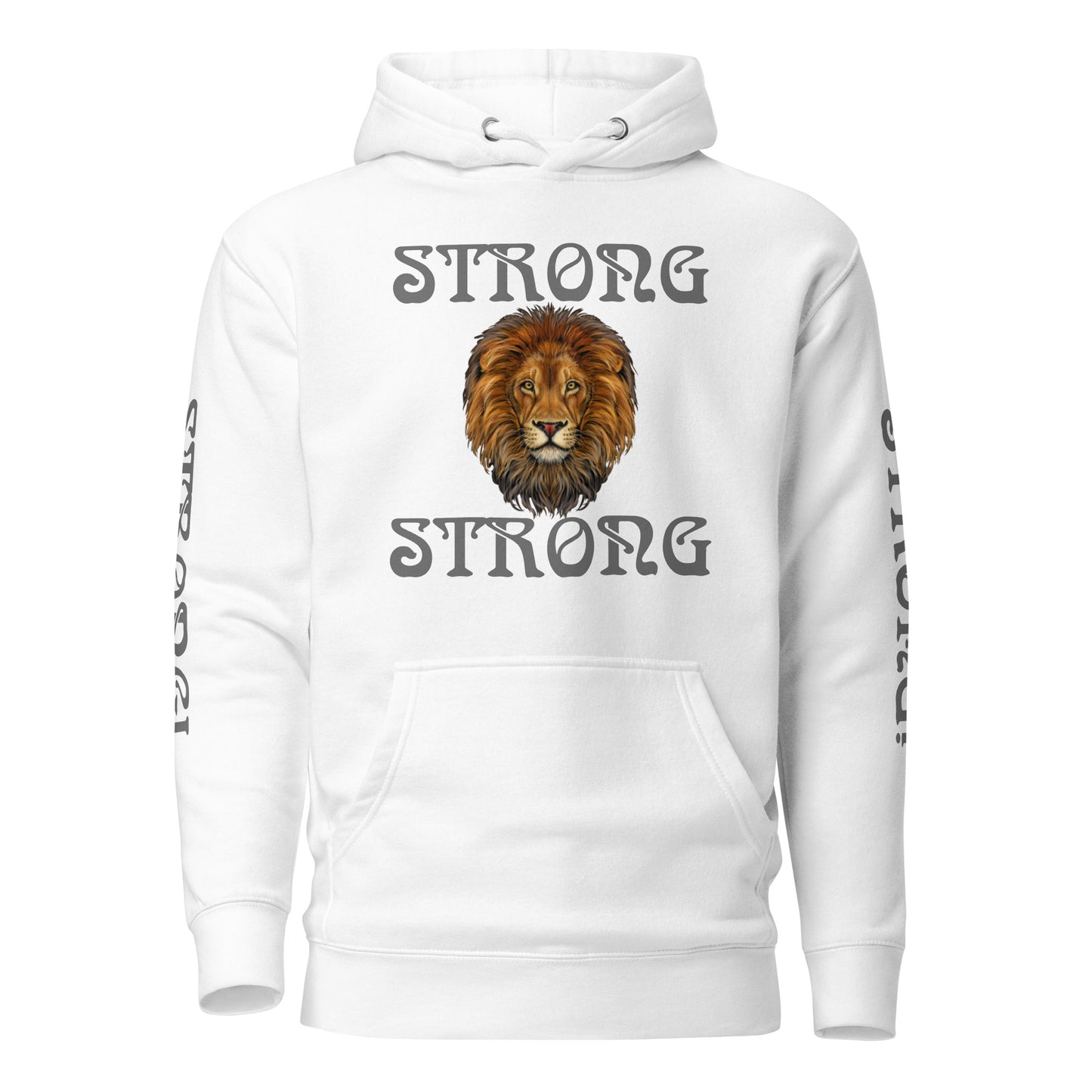 “IAM STRONG”Unisex Hoodie W/Grey Font