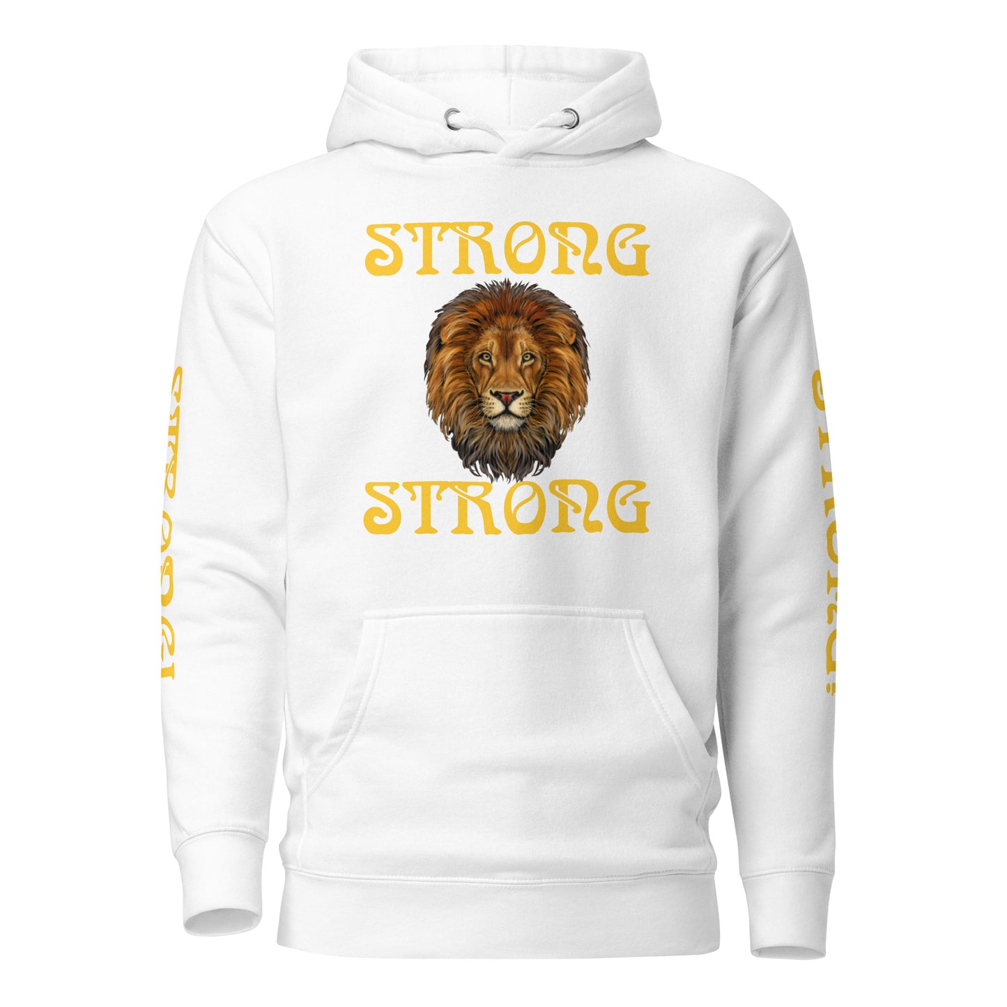 “IAM STRONG”Unisex Hoodie W/Yellow Font