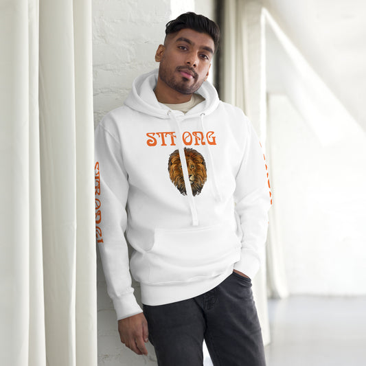 “STRONG”Unisex Hoodie W/Orange Font