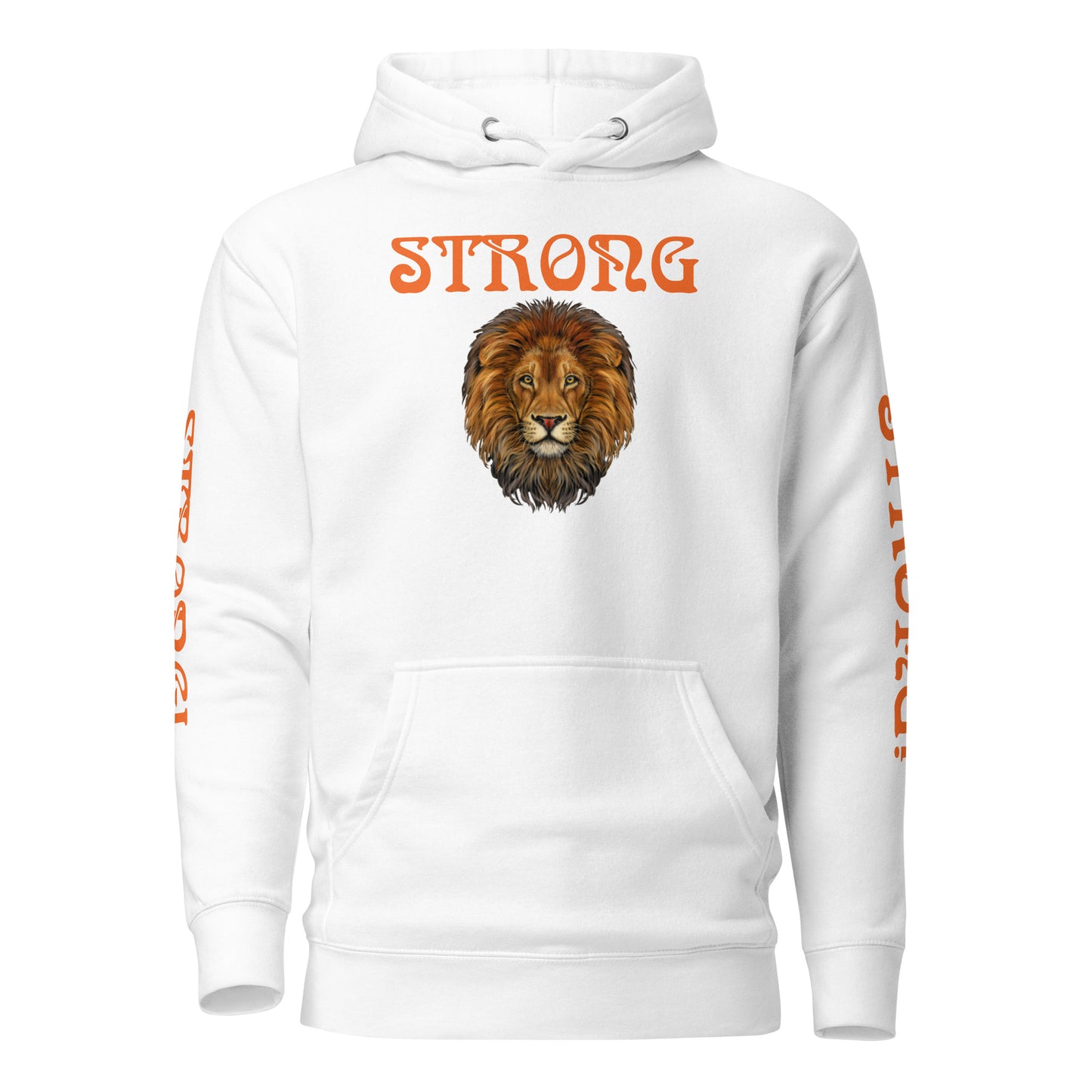 “STRONG”Unisex Hoodie W/Orange Font