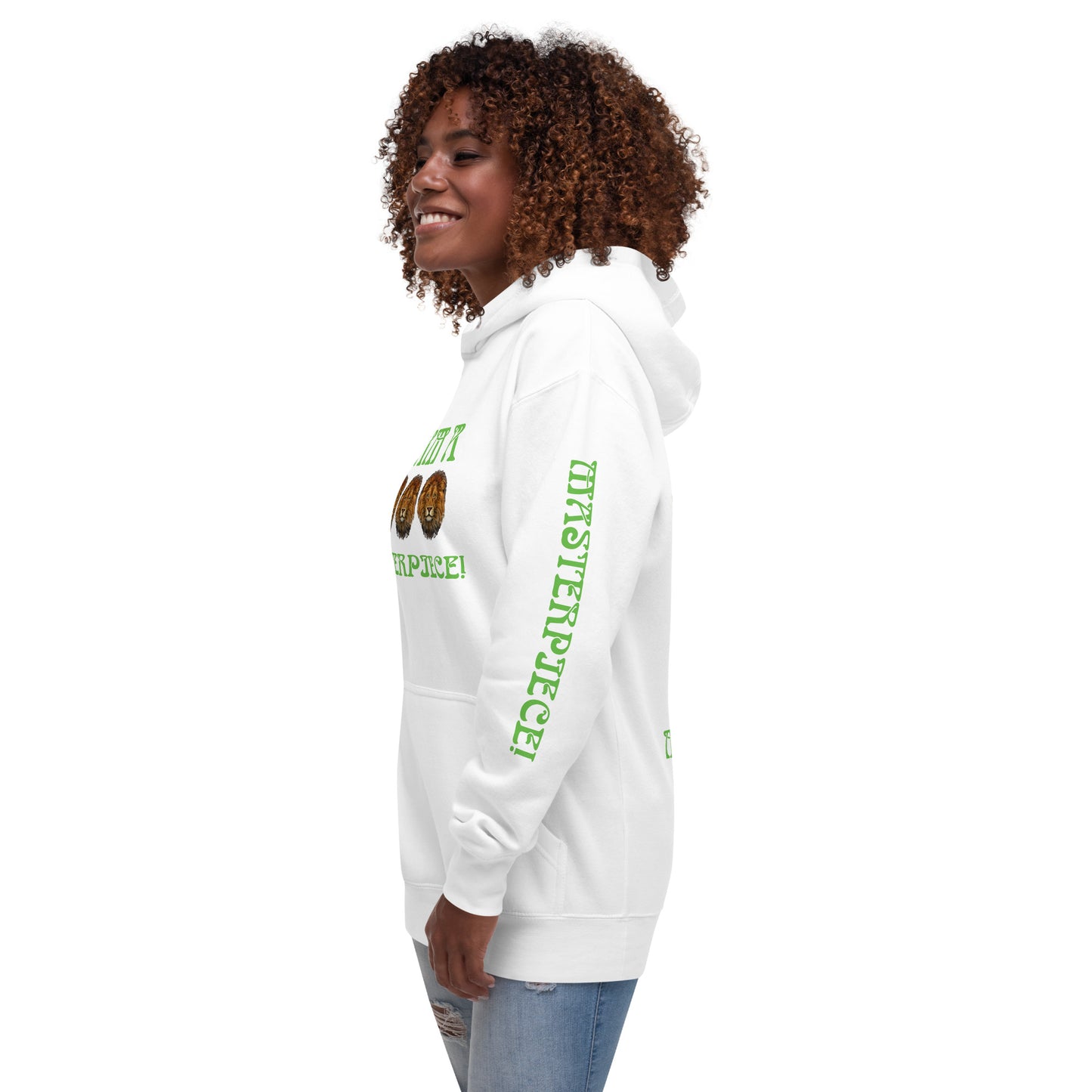 “I’AM A MASTERPIECE!”Unisex Hoodie W/Green Font