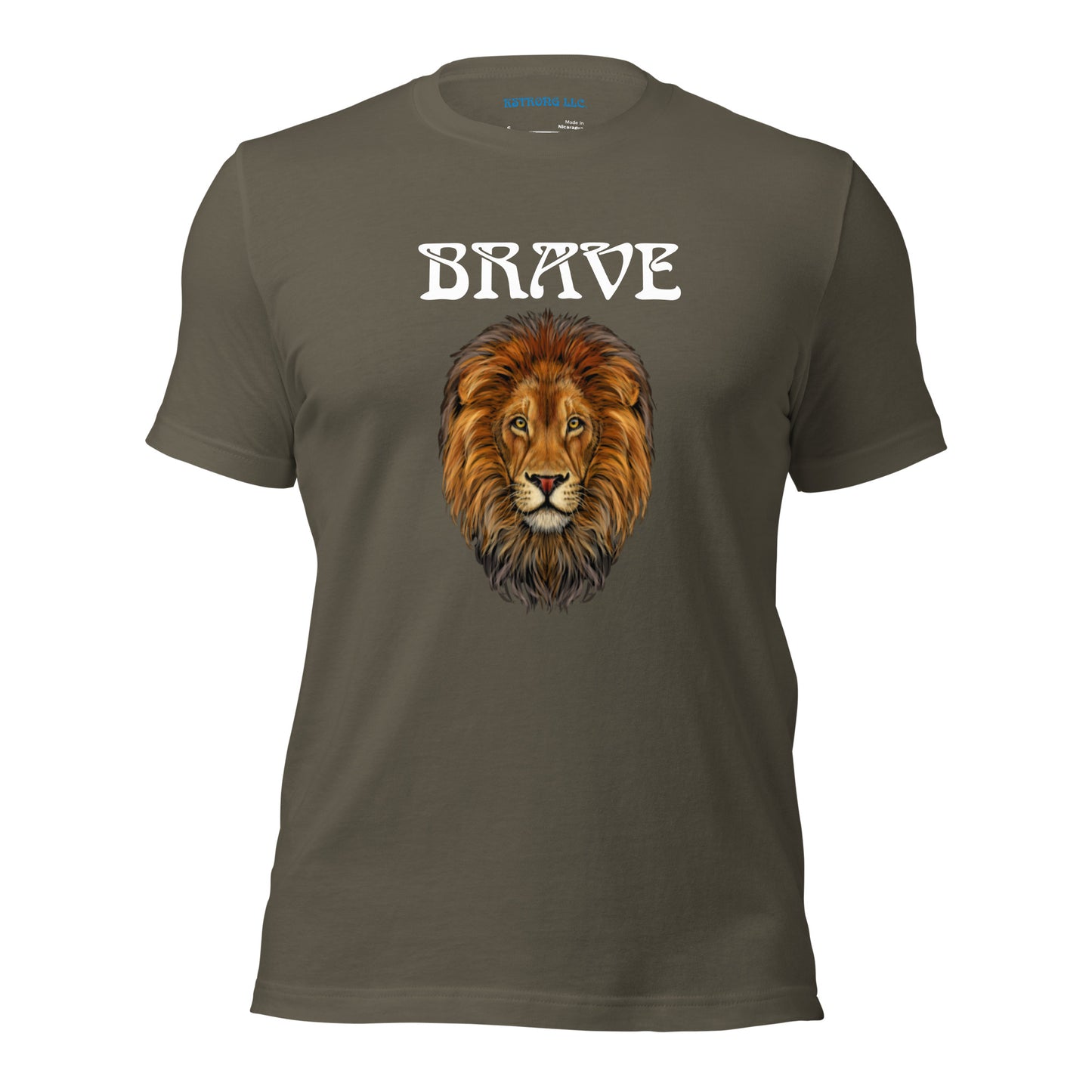 “BRAVE”Unisex T-Shirt W/White Font