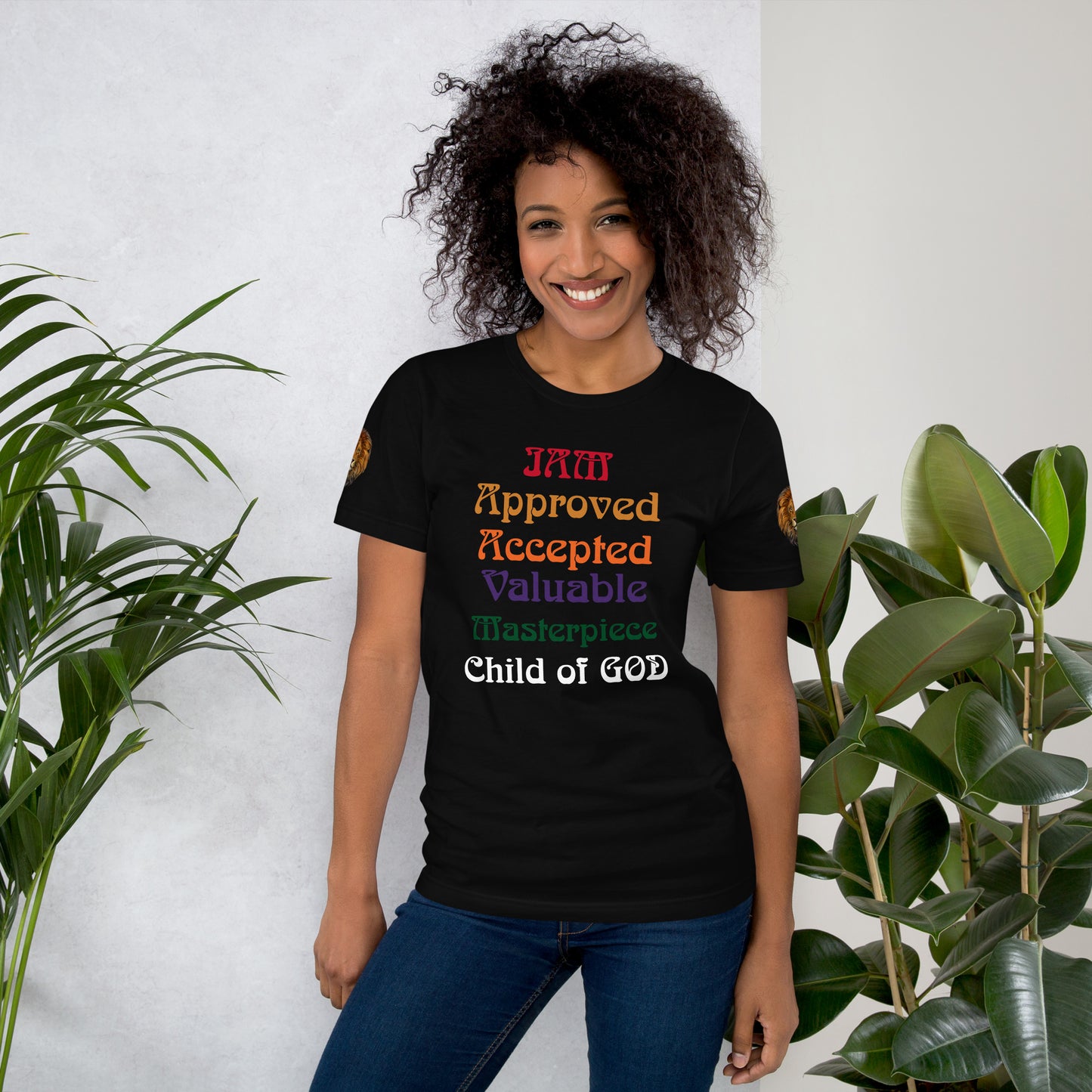 “I’AM AFFIRMATION”Unisex T-Shirt W/Rainbow Font