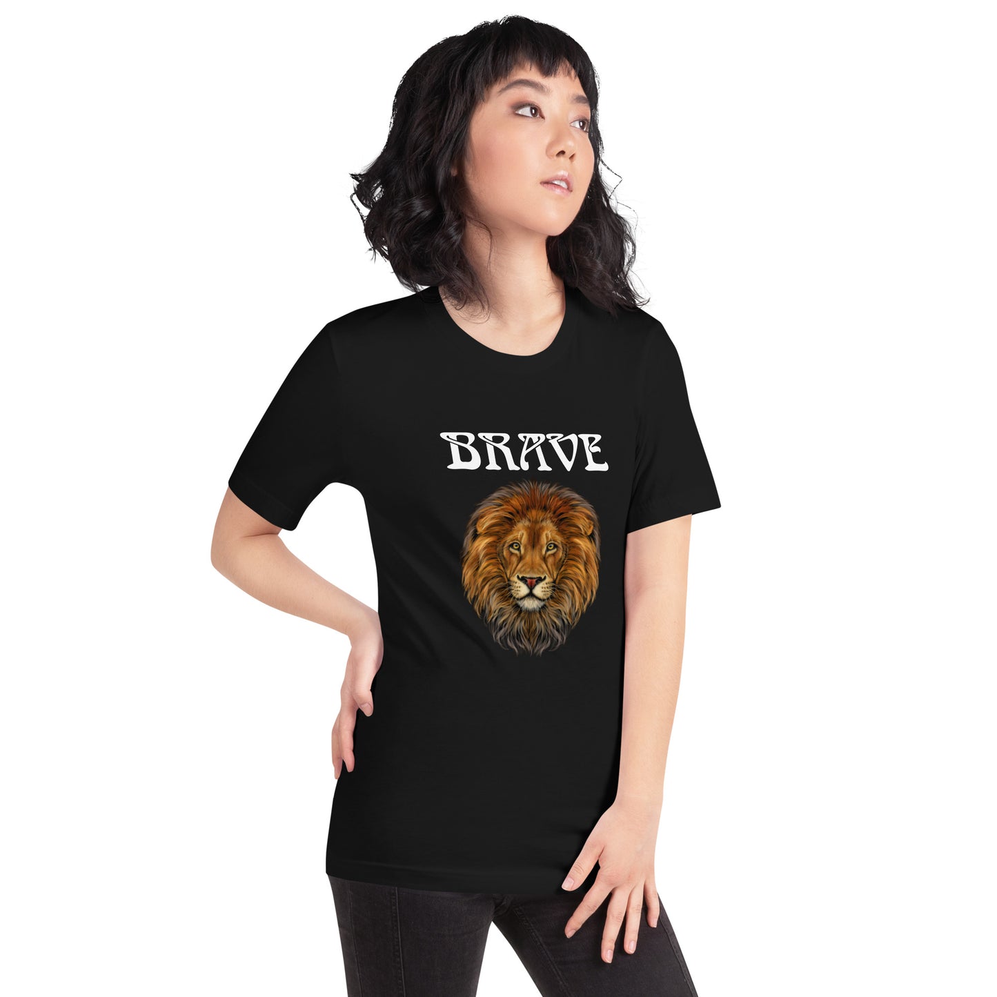 “BRAVE”Unisex T-Shirt W/White Font