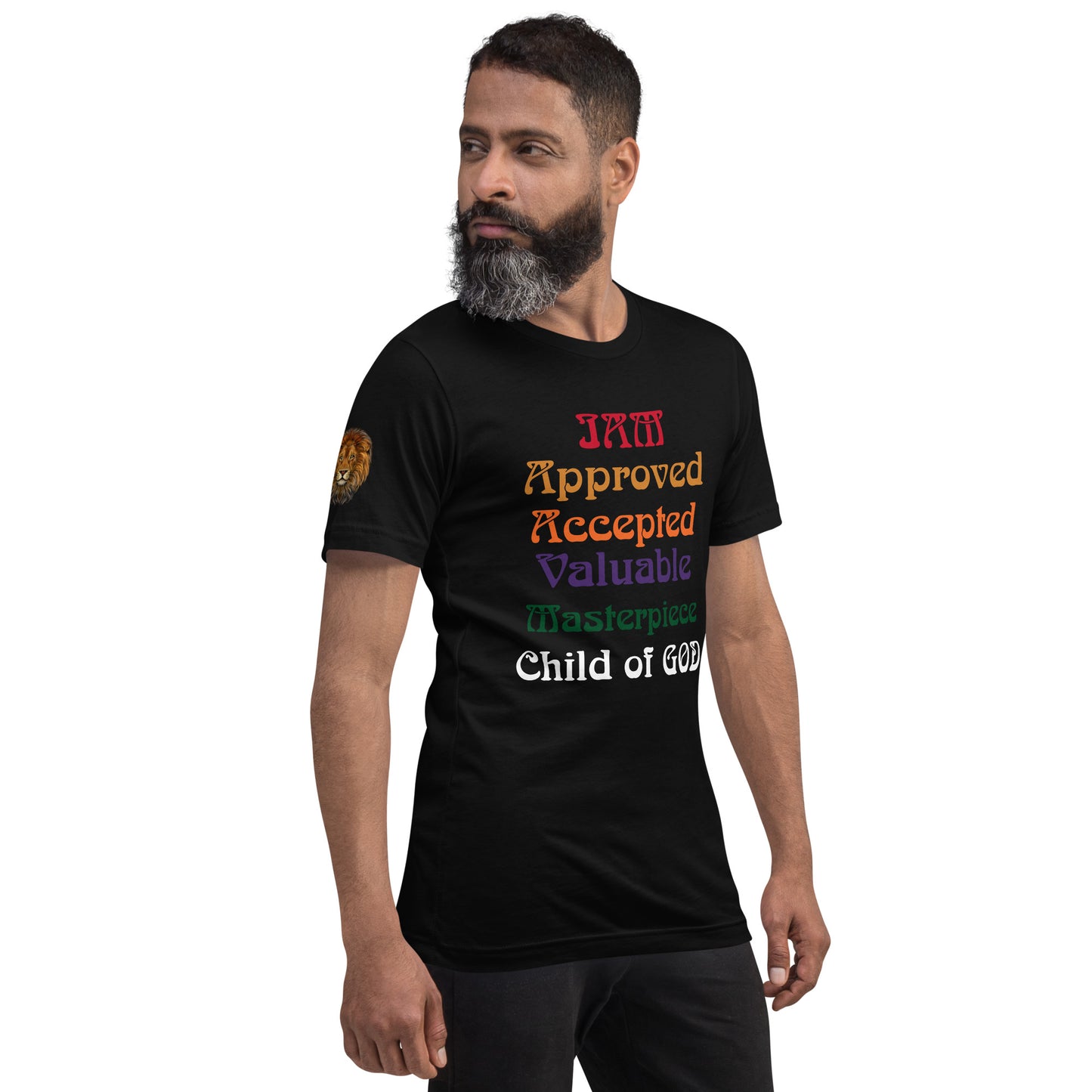 “I’AM AFFIRMATION”Unisex T-Shirt W/Rainbow Font