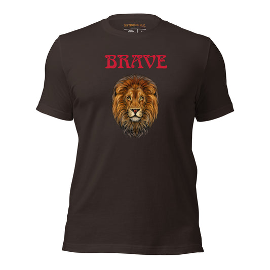 “BRAVE”Unisex T-Shirt W/Red Font