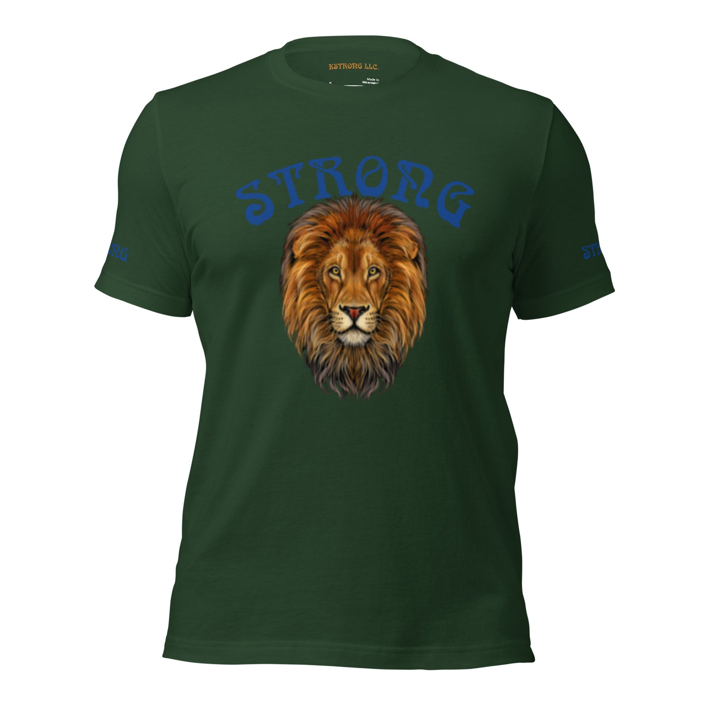 “STRONG”Men’s T-Shirt W/Blue Font