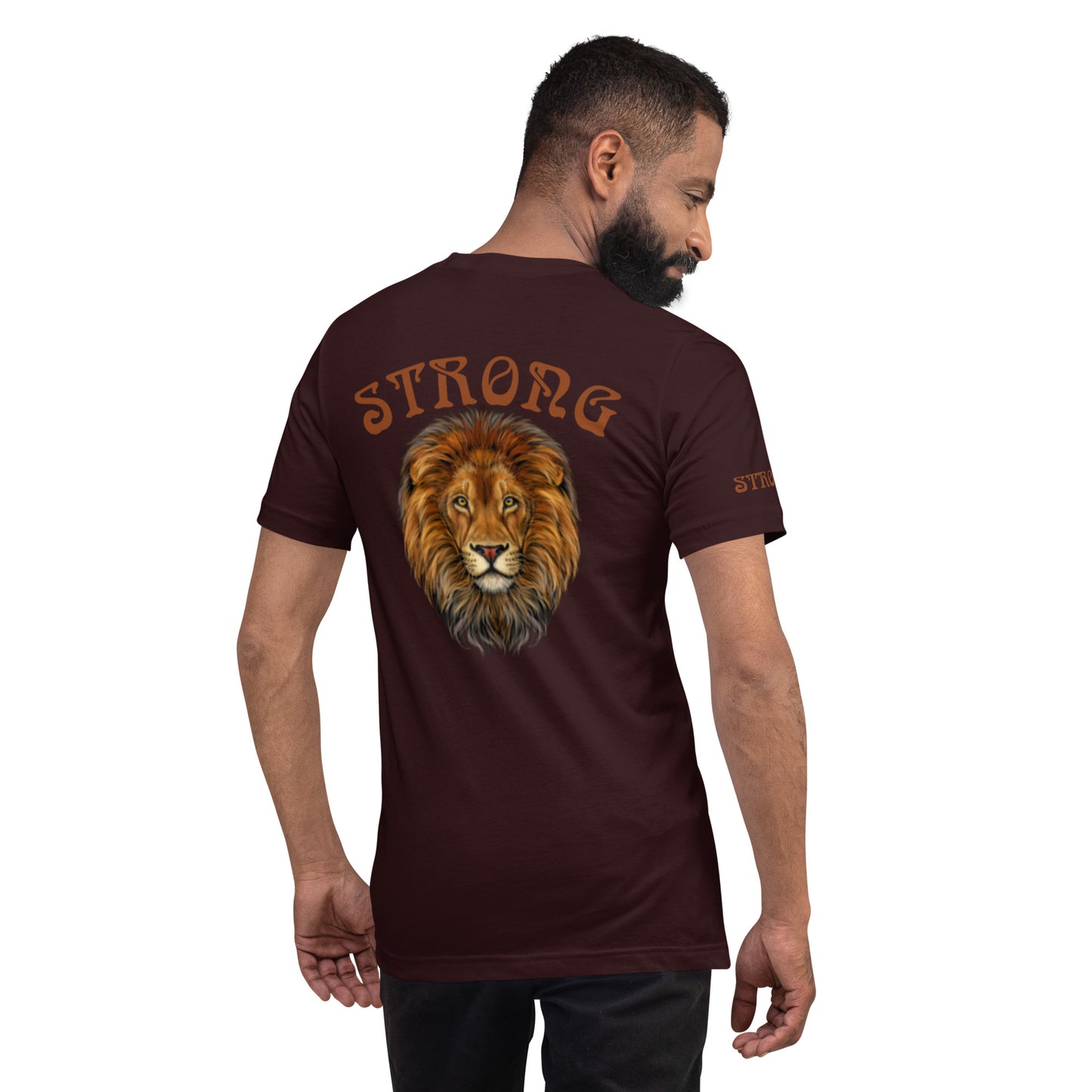 “STRONG” Men’s T-Shirt W/Brown Font