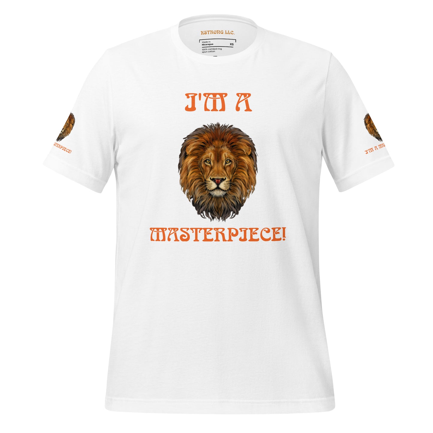 “I’M A MASTERPIECE!”Unisex T-Shirt W/Orange Font