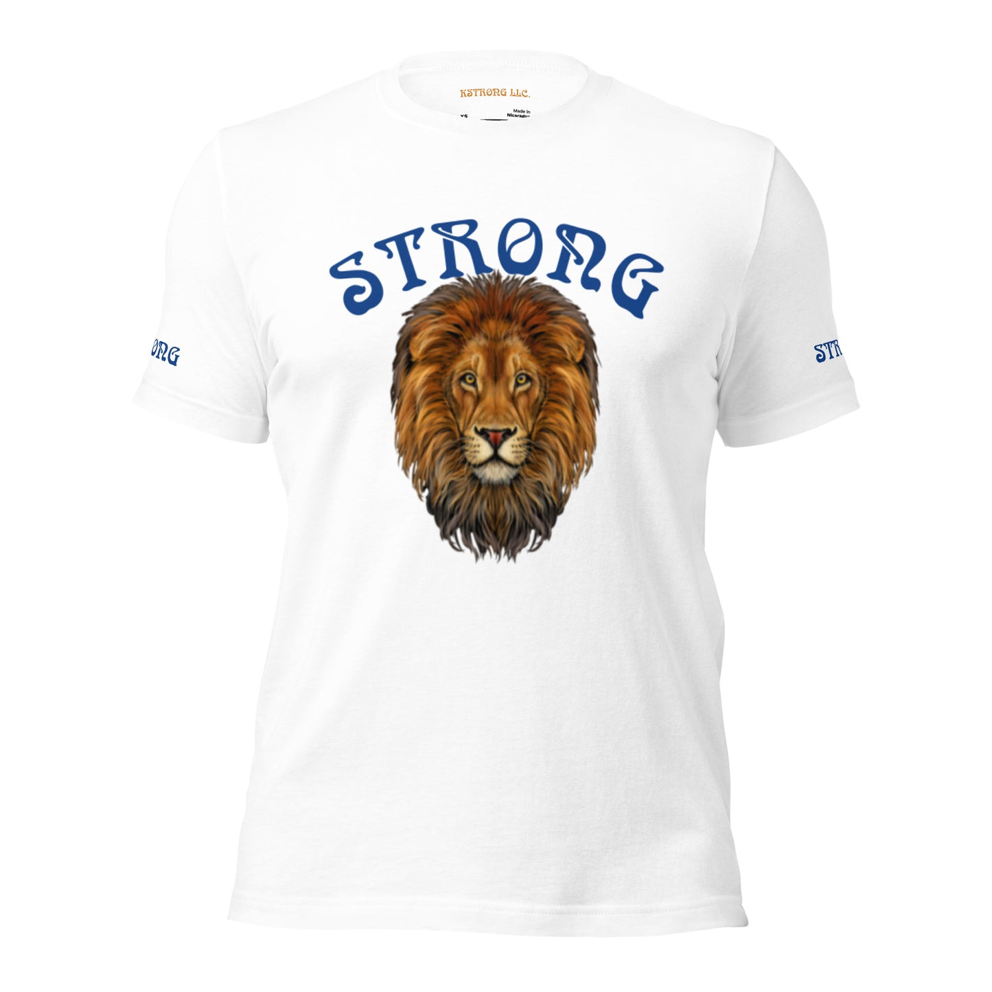 “STRONG”Men’s T-Shirt W/Blue Font