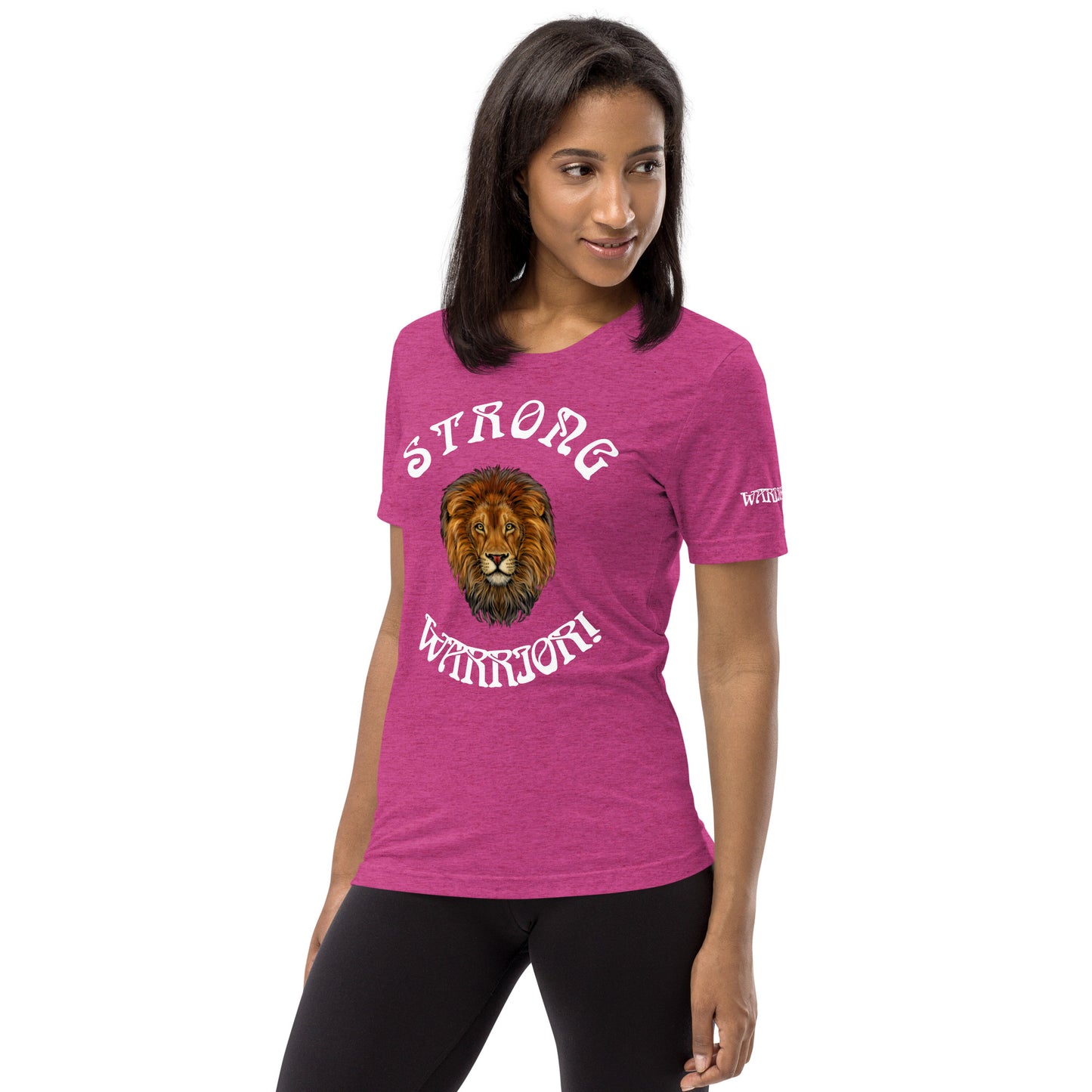 “STRONG WARRIOR!”WOMEN’S TRI-BLEND Short Sleeve T-Shirt W/White Font