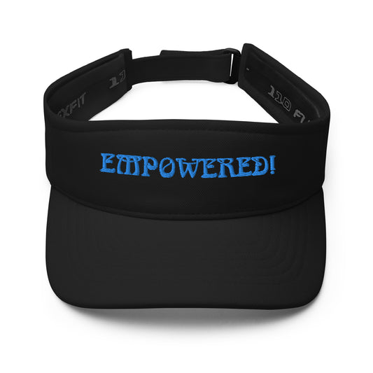 “EMPOWERED!"Visor W/SkyBlue Font