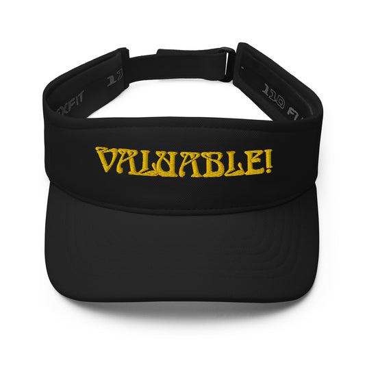 “VALUABLE!"Visor W/Yellow Font