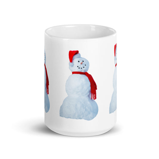 “SNOWMAN CHRISTMAS!”White Glossy Mug