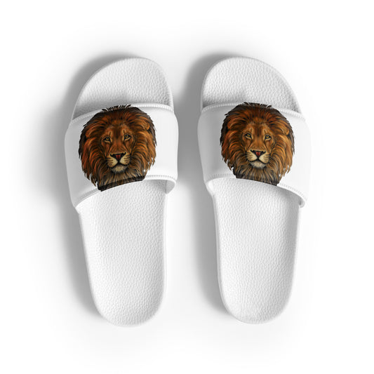 “Lion”White Women's Slides