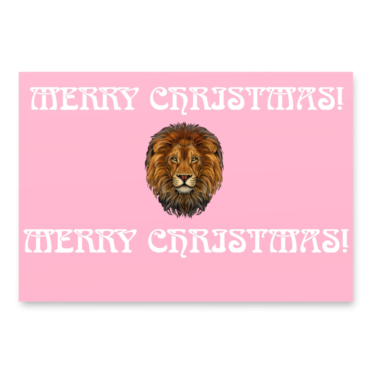 “STRONG” Cotton Candy Christmas Wrapping Paper Sheets W/White Font