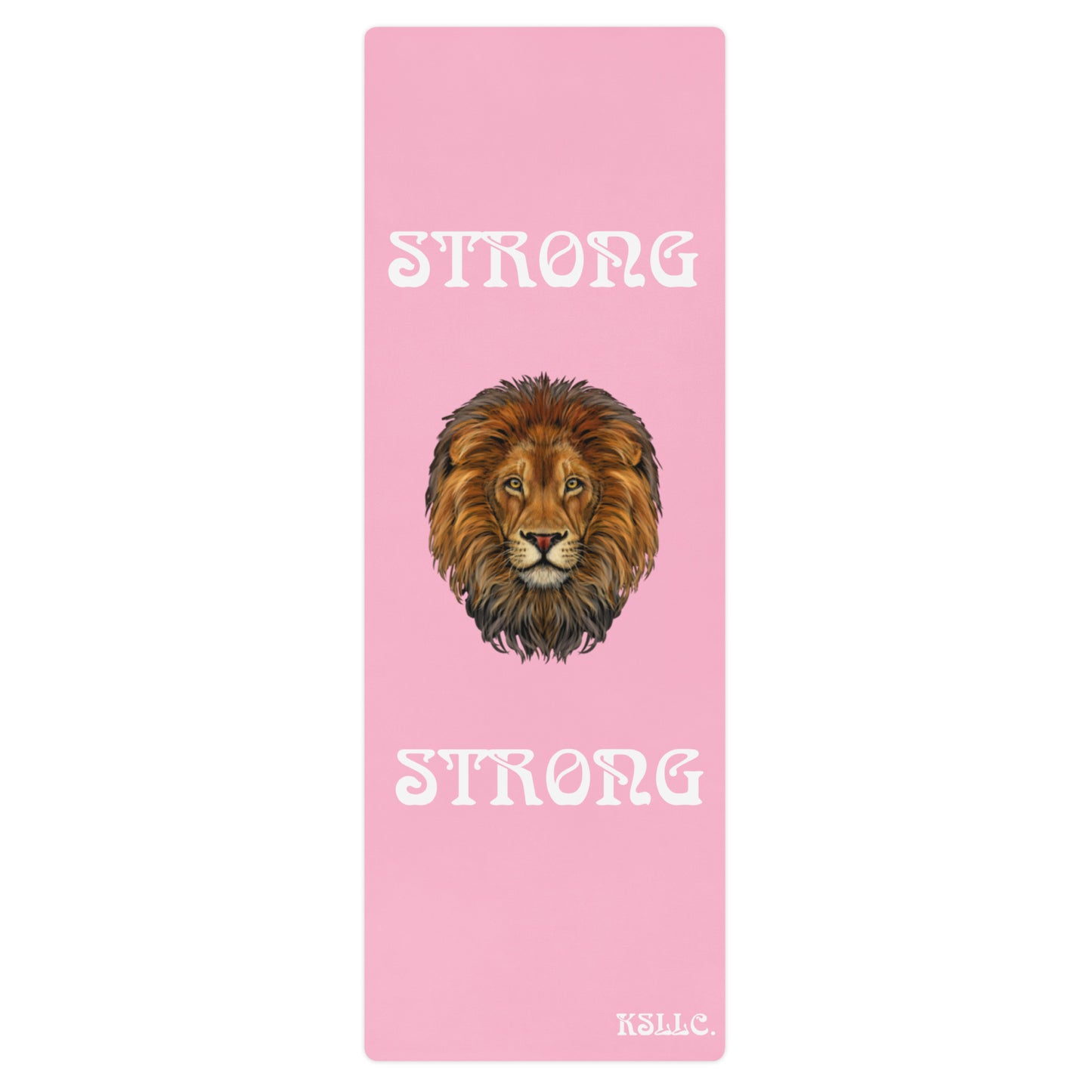 “STRONG”Cotton Candy Yoga Mat W/White Font