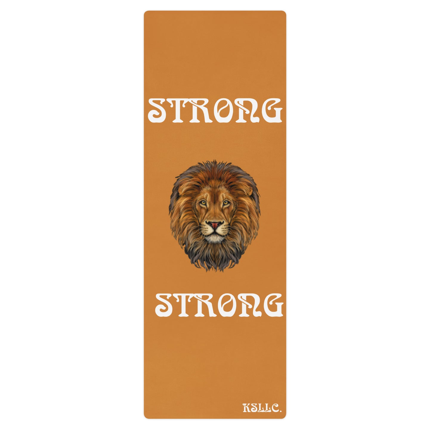 “STRONG”Bronze Yoga Mat W/White Font