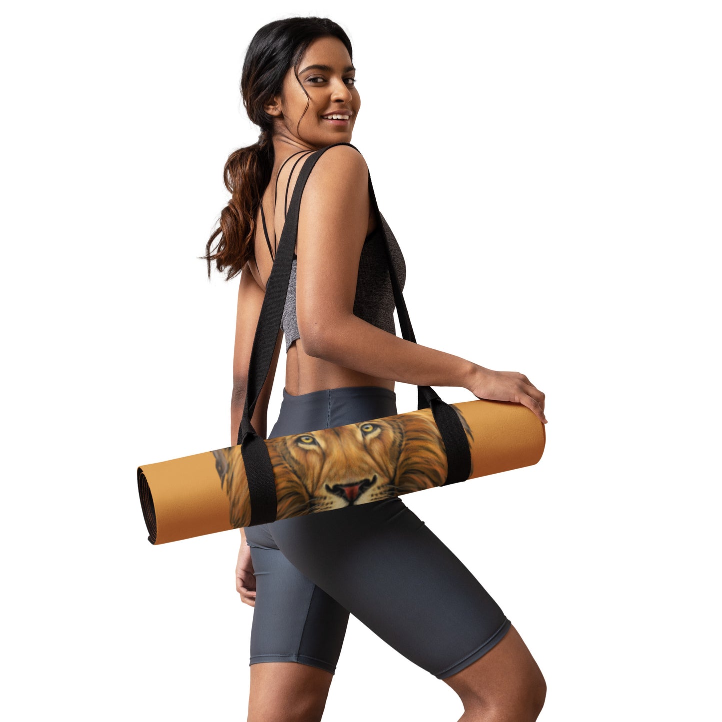 “STRONG”Bronze Yoga Mat W/White Font