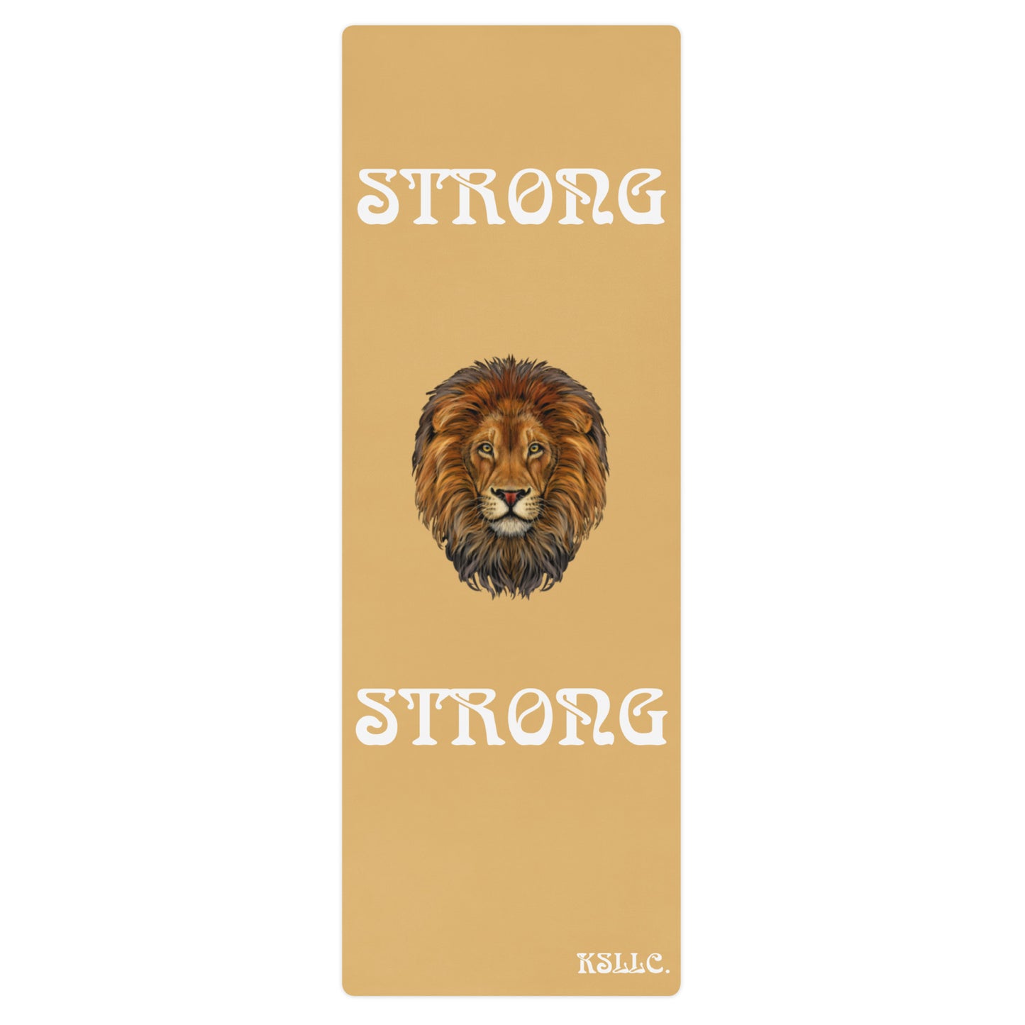 “STRONG”Fawn Yoga Mat W/White Font